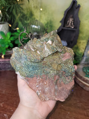 BEAUTIFUL Gold Pyrite Over Rock