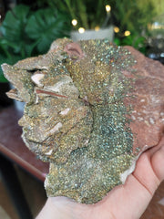 BEAUTIFUL Gold Pyrite Over Rock