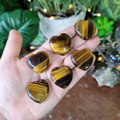 Small Tiger Eye Heart