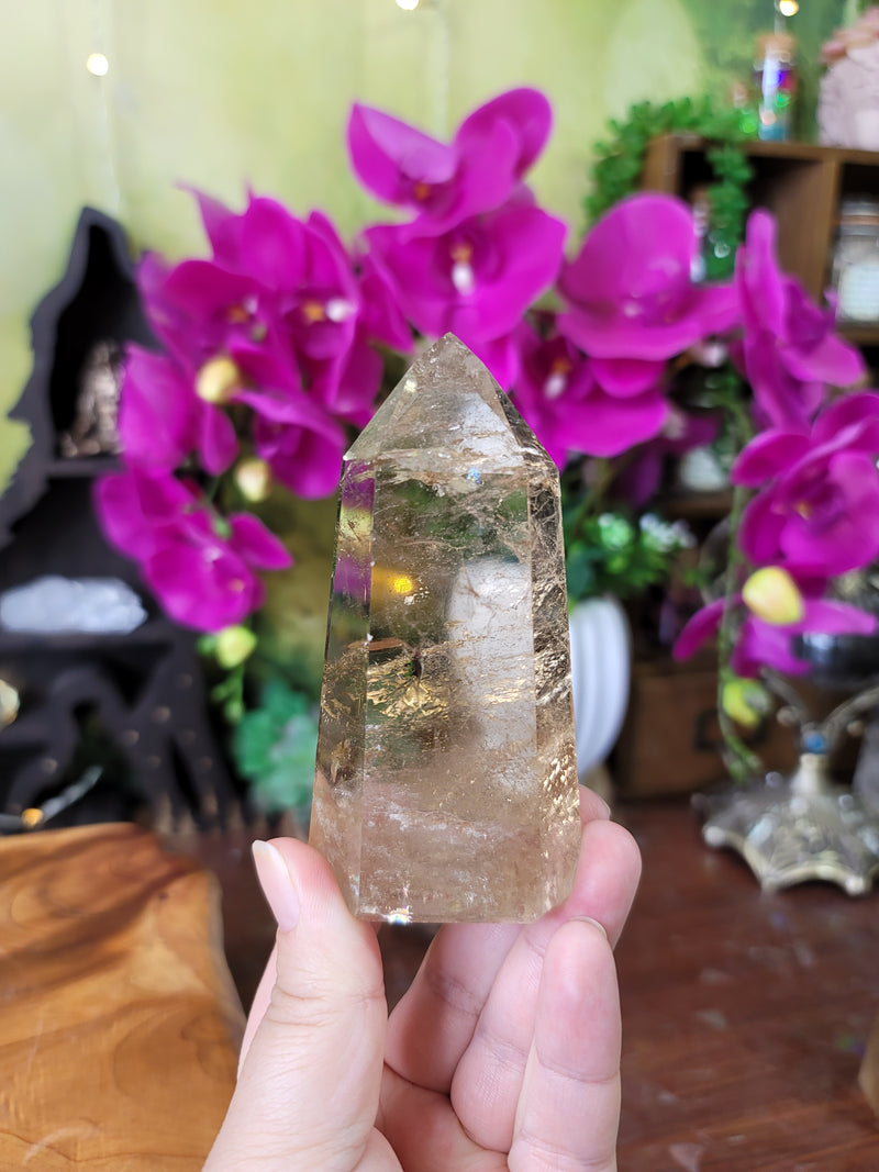 Natural Citrine Point from Brazil