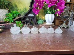 High Grade Clear Quartz Crystal Lotus Bowl/Jar with Lid