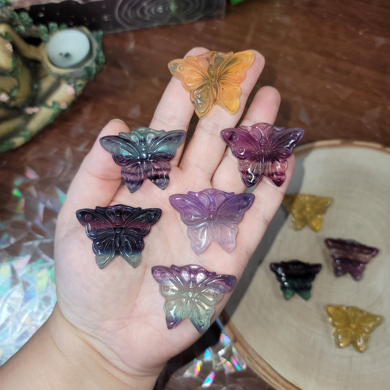 Rainbow Fluorite Butterflies