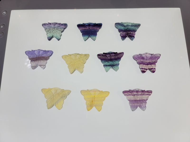 Rainbow Fluorite Butterflies