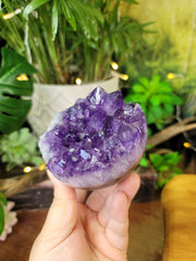 Chunky Points Amethyst Geode Sphere from Uruguay