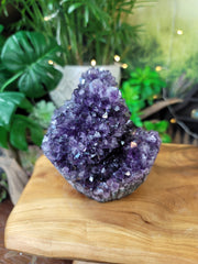 Amethyst Specimen with Triple Stalactite Flower