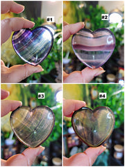Rainbow Fluorite Heart Bowl
