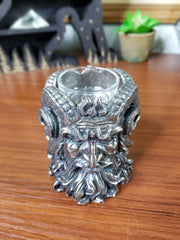 Greek God Pan Dual-Sided Tea Light Candle Holder