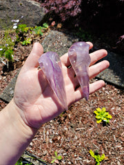 Rainbow Fluorite Raven Skull