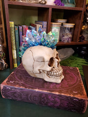LED Crystal Mohawk Skull