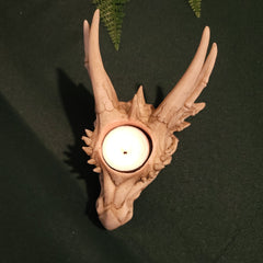 Dragon Skull T-Light Candle Holder