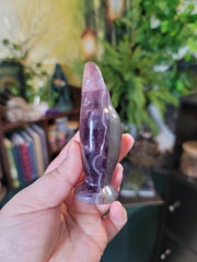 Large Crystal Goddess - Green Strawberry Quartz & Fluorite
