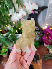 Crystal & Resin Dog (Akita, Malamute, Other with Curled Tail)