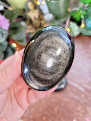 XL Silver Sheen Obsidian Palmstones
