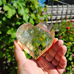Natural Citrine Faceted Heart from Brazil #2