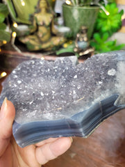 Amethyst Bat with Agate Banding