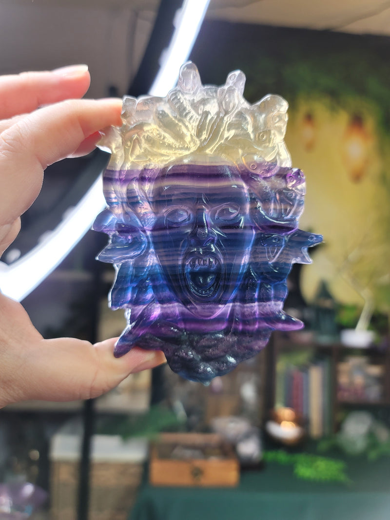 Rainbow Fluorite Medusa