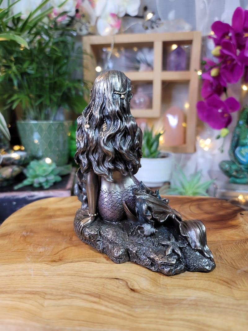 Enchanted Song Mermaid Bronze Statue