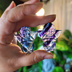 Rainbow Fluorite Cupid