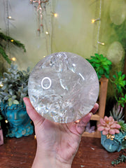 BEAUTIFUL High Grade XL Clear Quartz Sphere