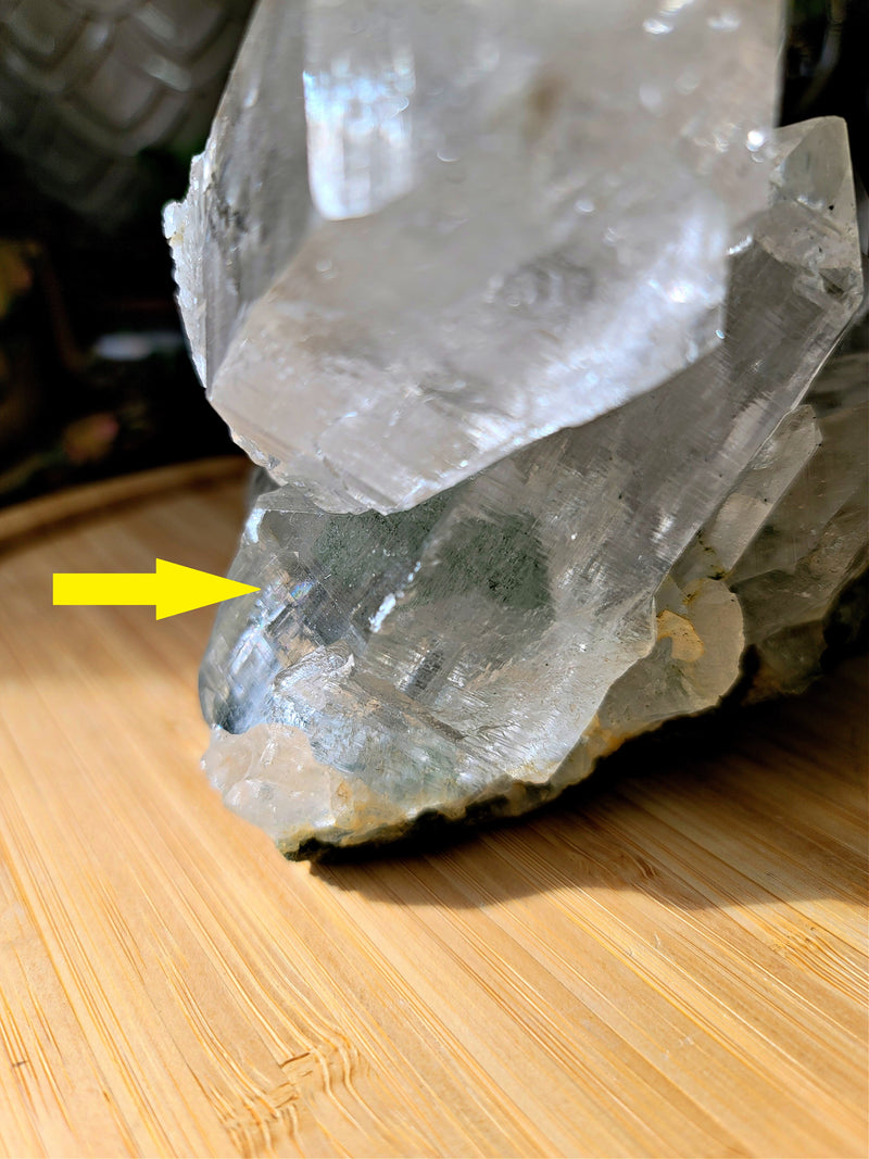 Stunning Himalayan Quartz Flower Cluster with Chlorite & Anatase Inclusions