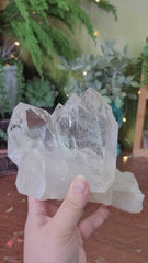 Water Clear Himalayan Quartz Cluster with Anatase