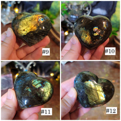 Labradorite Hearts (select from 16 pcs)