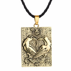 Ravens Eye - Odin's Ravens Pendant (metal options)