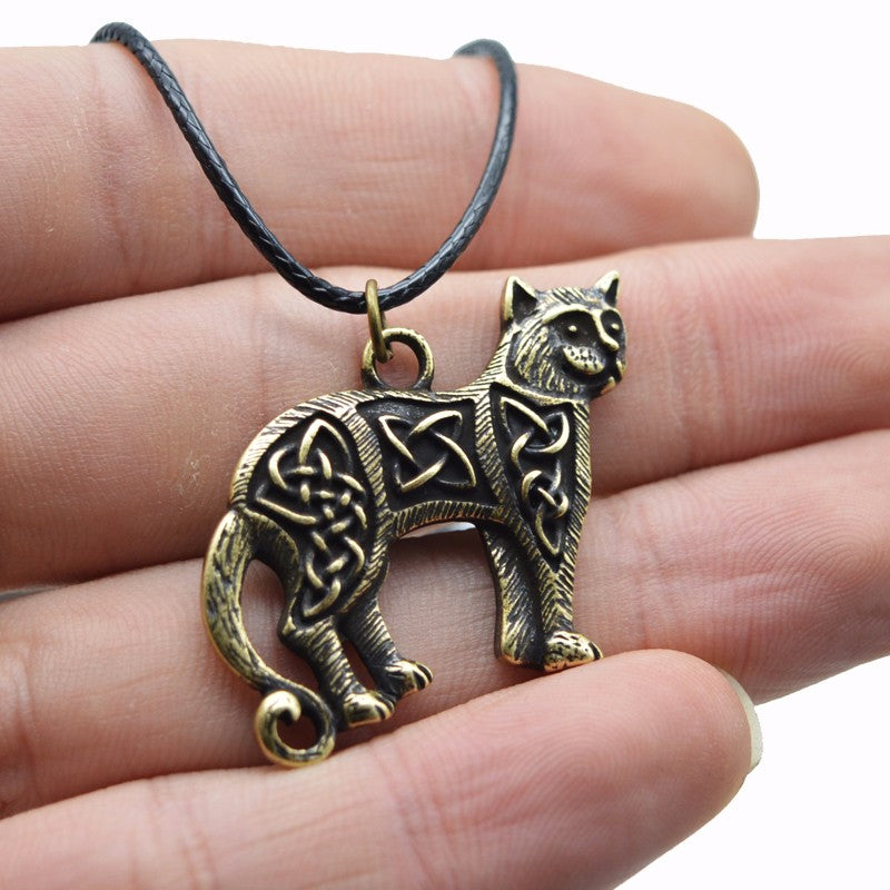 Magick Cat Amulet Necklace (metal options)