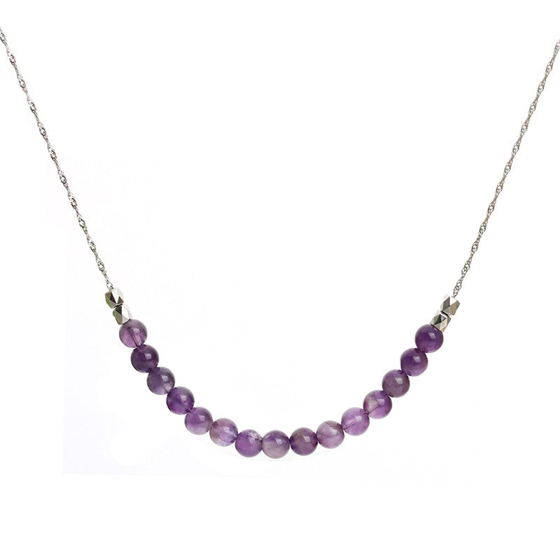 Amethyst Beads Necklace