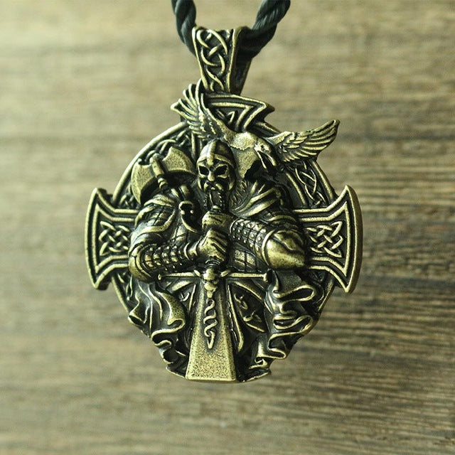 Odin's Sword & Cross Pendant (metal options)