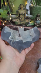 Agate Druzy & Calcite Bat